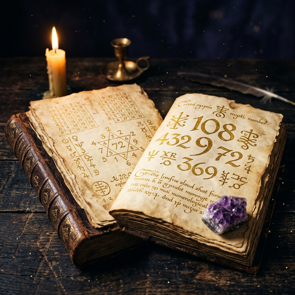 Livre ancien de numérologie