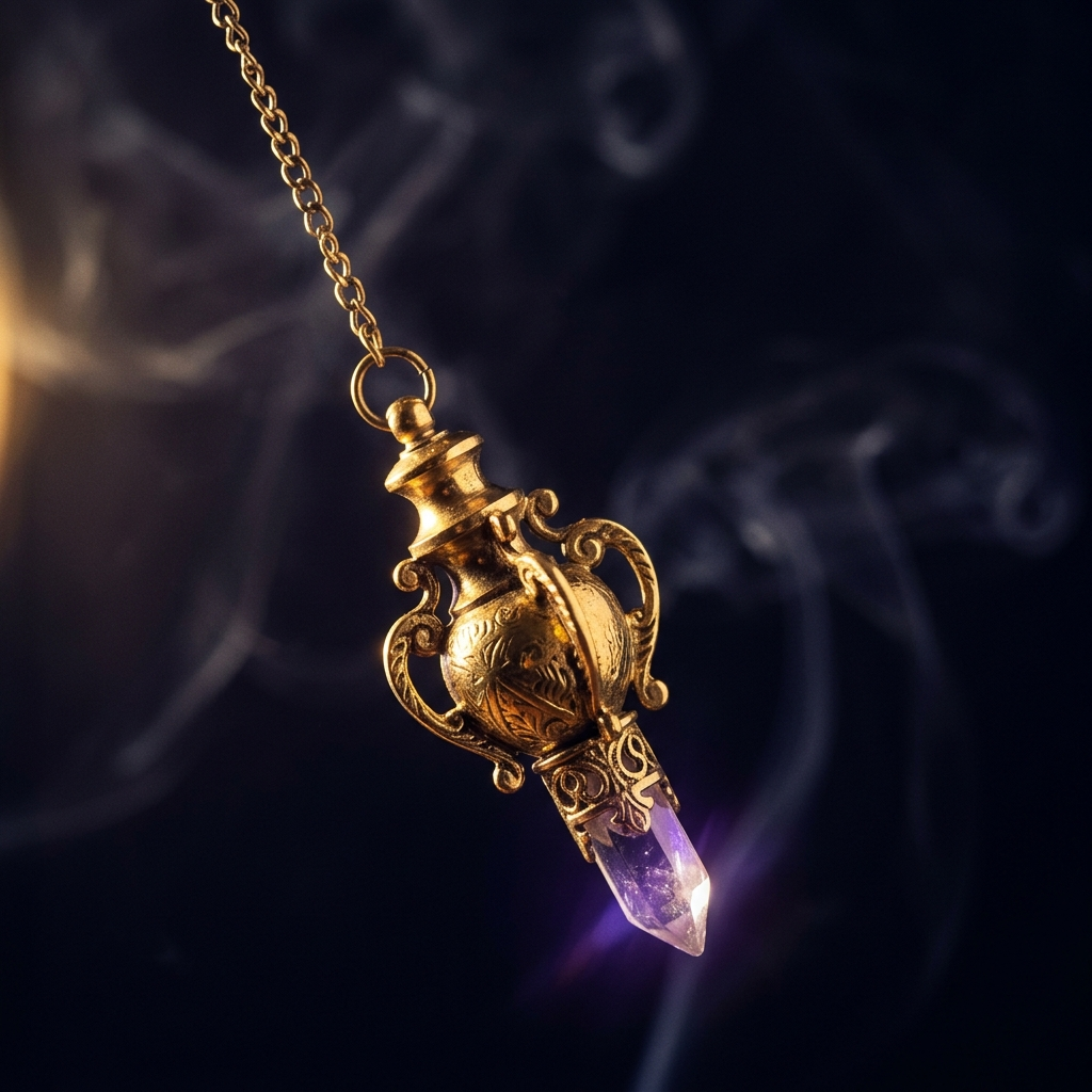 Pendule divinatoire en laiton